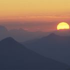 Fünf Uhr früh in den Tuxer Alpen