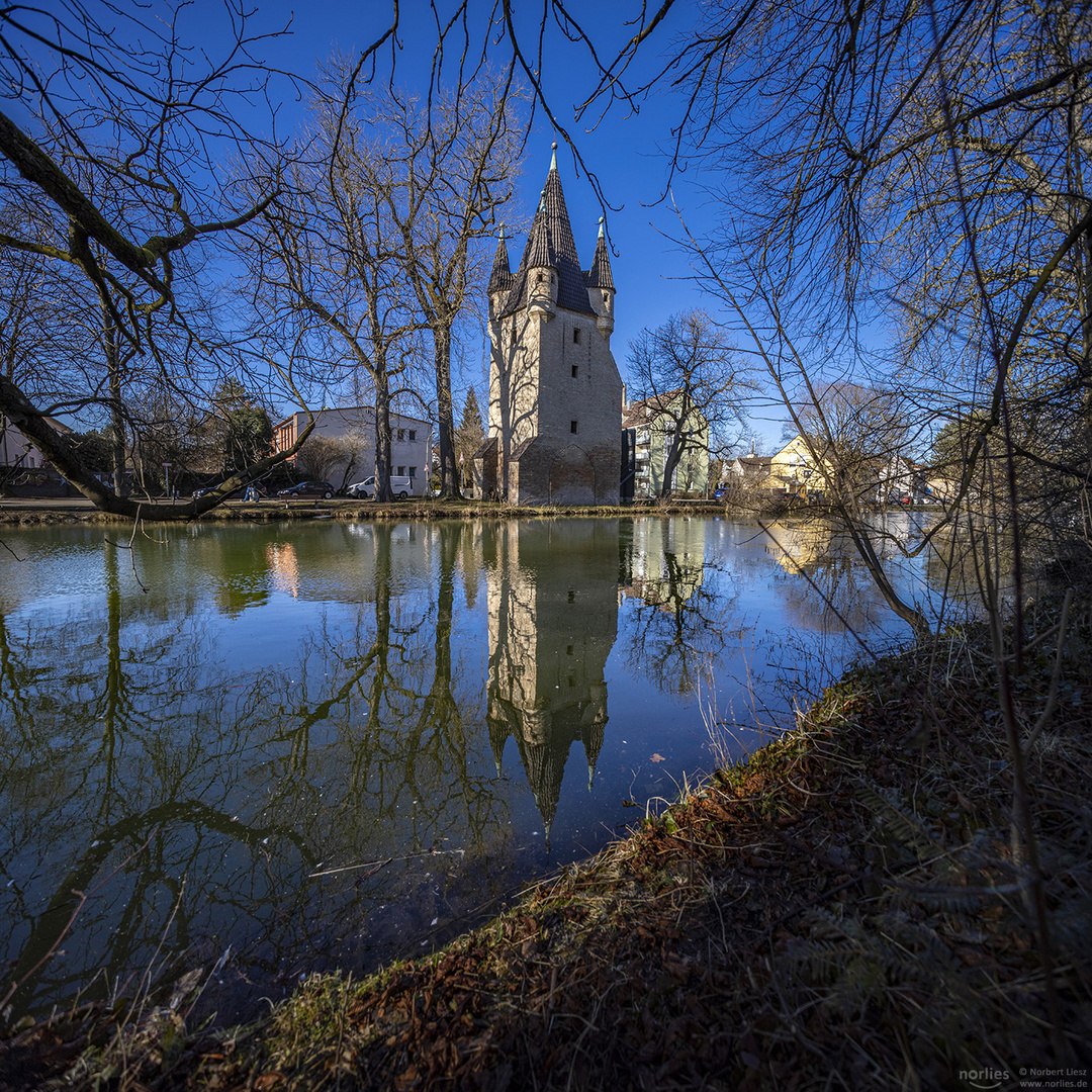 Fünfgratturm mit Spiegelung