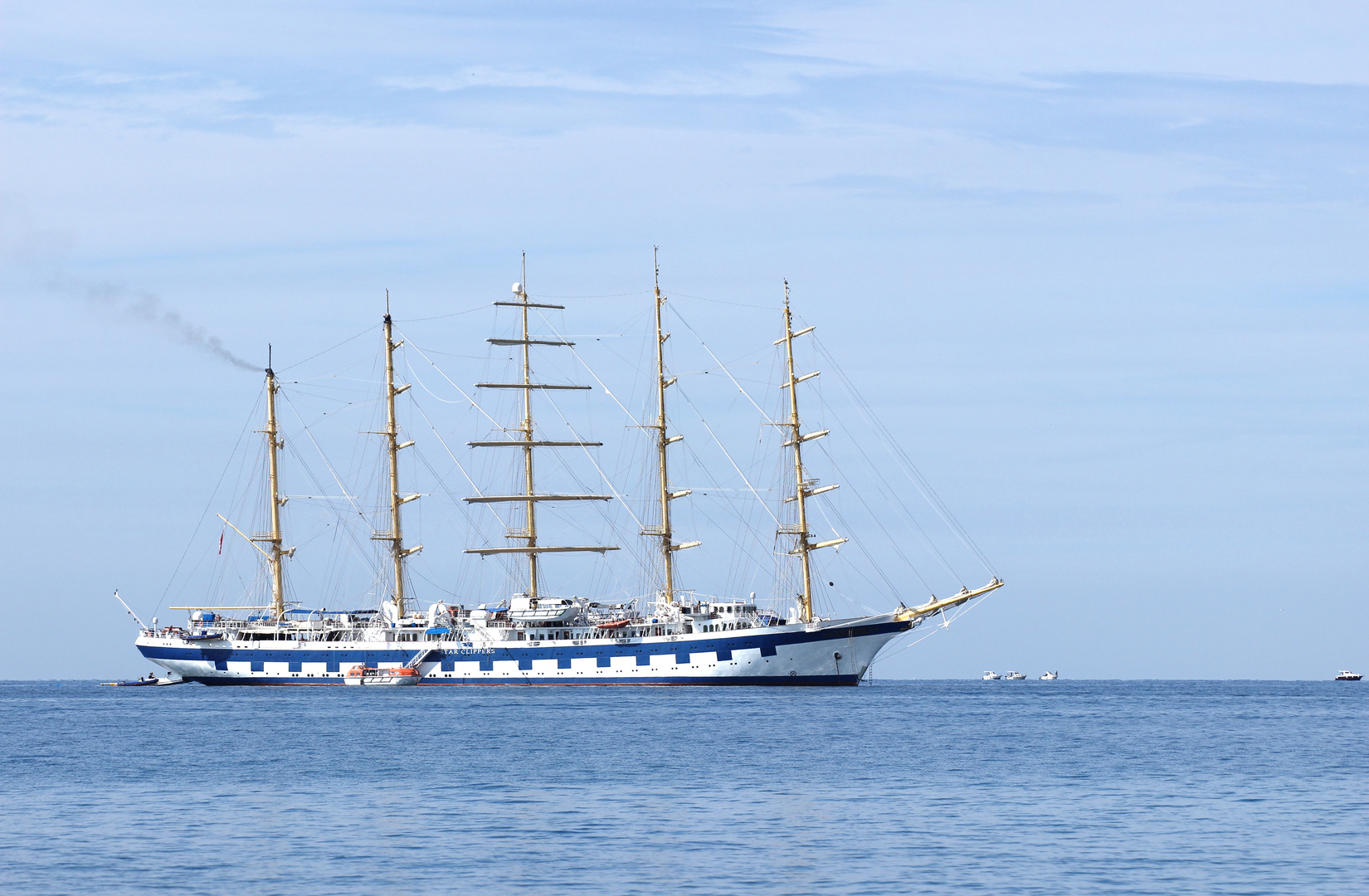 Fünfmastvollschiff vor Piran