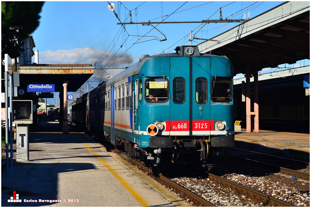 Fünfteilige Triebwagenzug in Cittadella