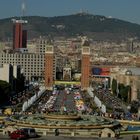 Fuente de Montjuic y Plaza de España