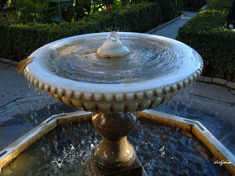 FUENTE EN EL GENERALIFE-GRANADA