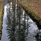 Für diese Spiegelung reichte der schmale Wassergraben