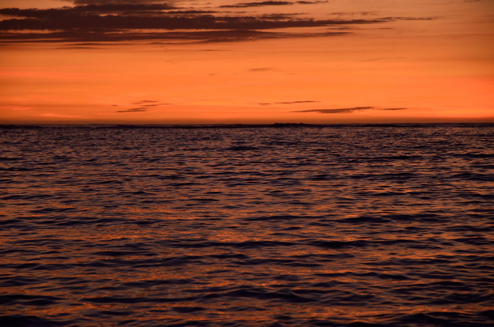 für heute noch einen Sonnenuntergang