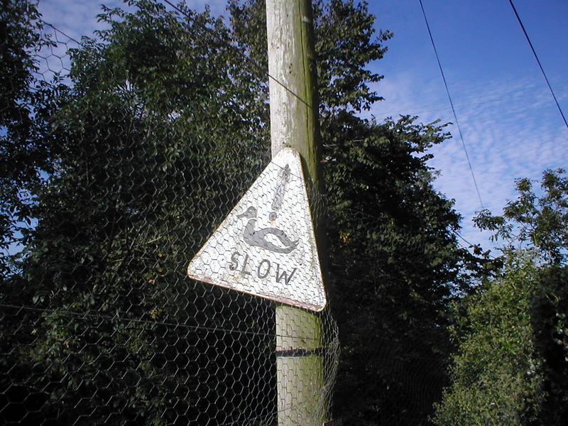 für jeden Zweck ein Schild ...