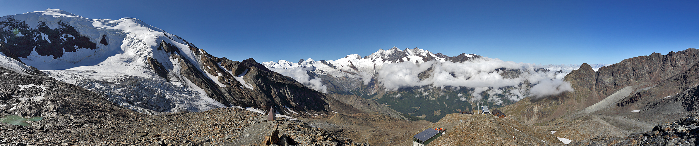 Für mich das wohl wichtigste Panorama das ich je in HohSaas im 3200m Bereich aufgenommen habe,,,