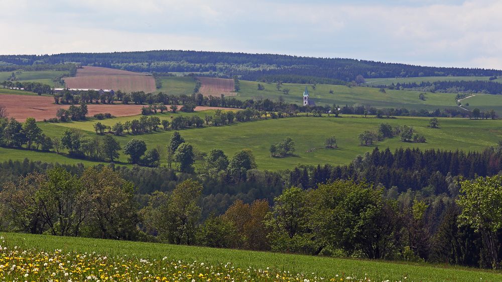 Für mich ein ganz besonderer Blick im Osterzgebige zur Kirche von Fürstenau...