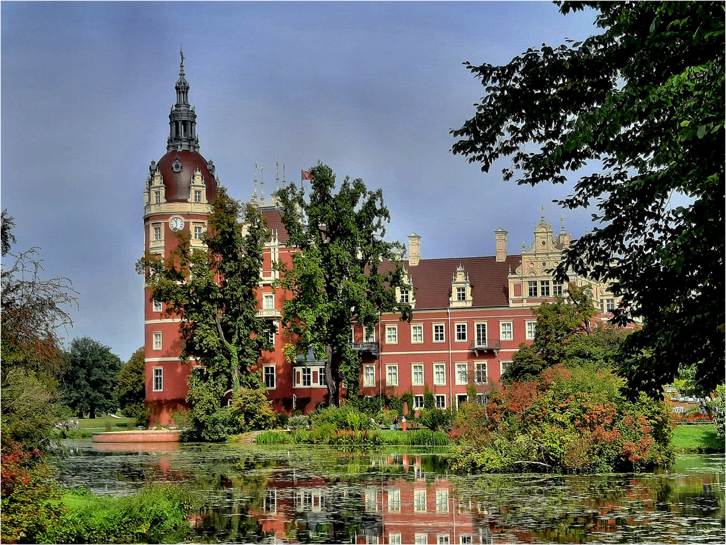 Fürst-Pückler-Park Bad Muskau mit Neuem Schloss Foto &amp; Bild | natur ...