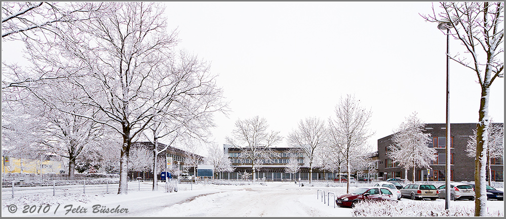 Fürstenberg-Schule in Recke versinkt im Schnee