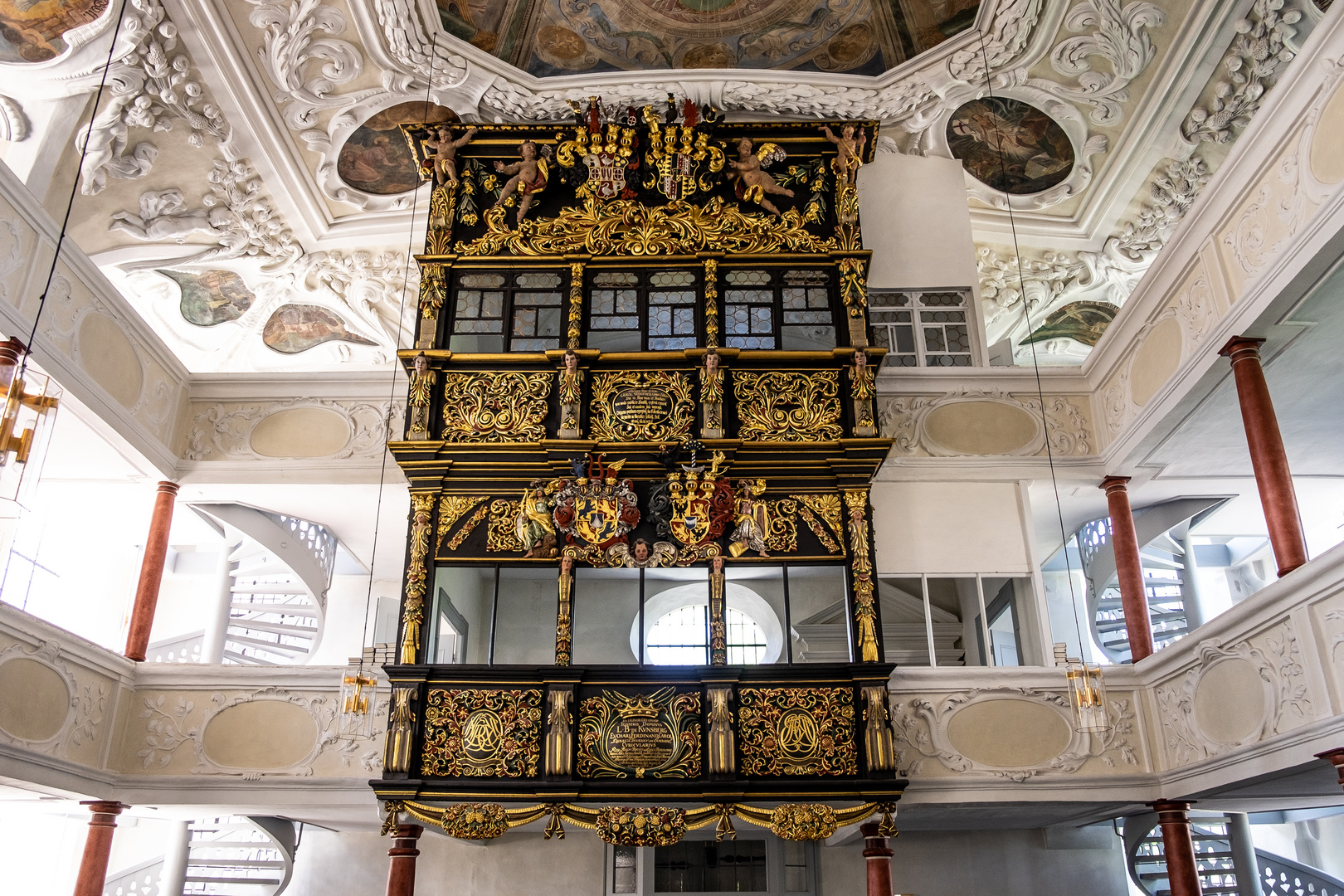 Fürstenstand in der Markgrafenkirche in Thurnau