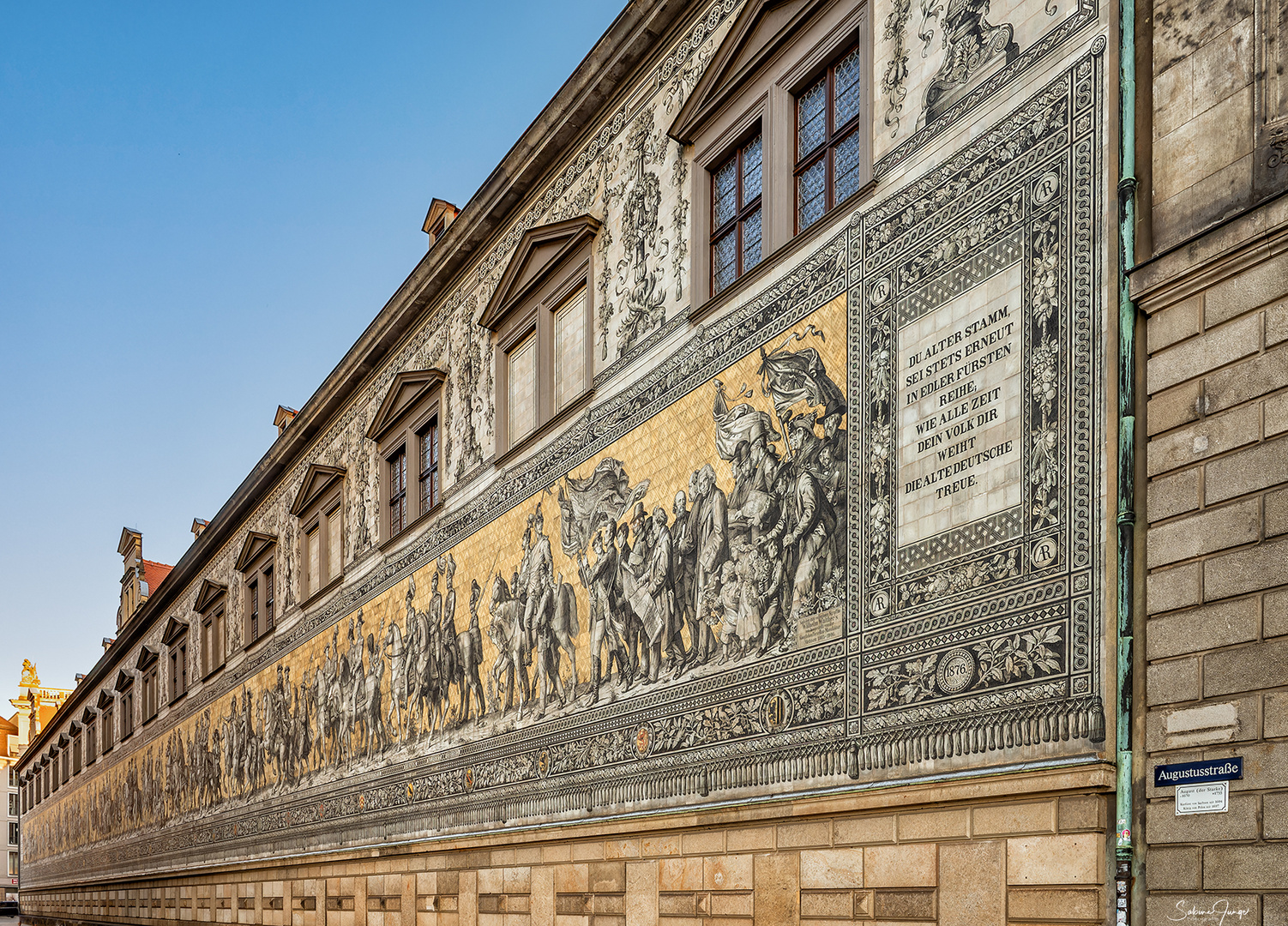 Fürstenzug in der Dresdener Auguststraße