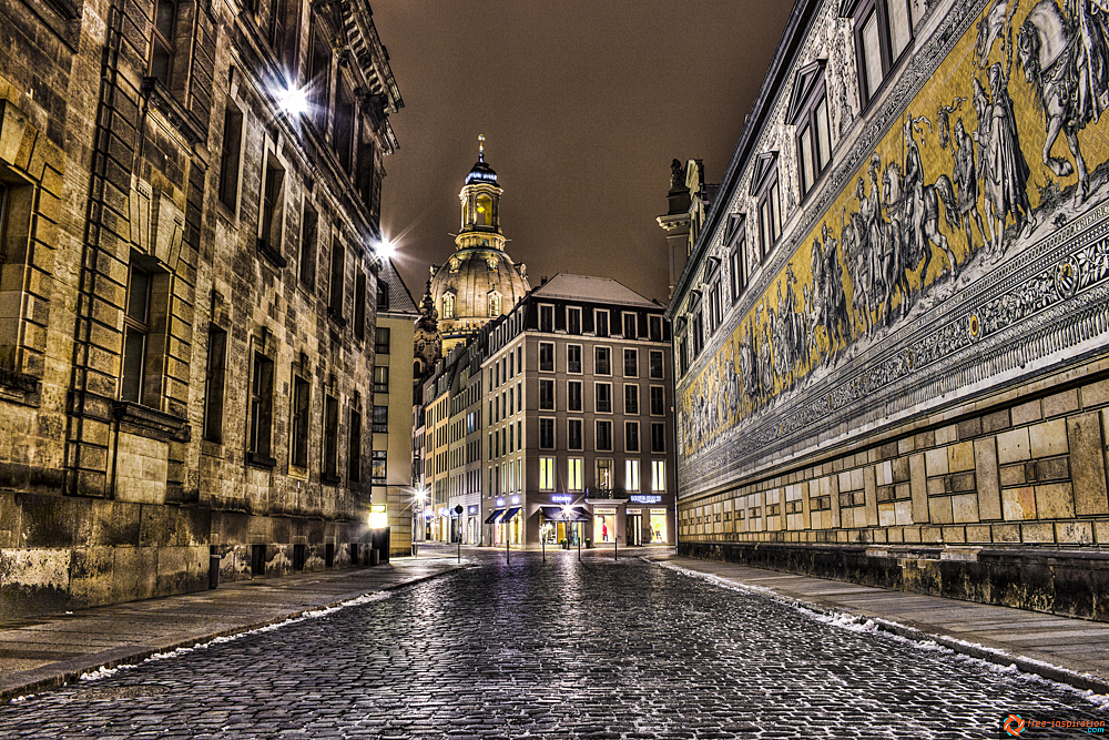 Fürstenzug mit Frauenkirche