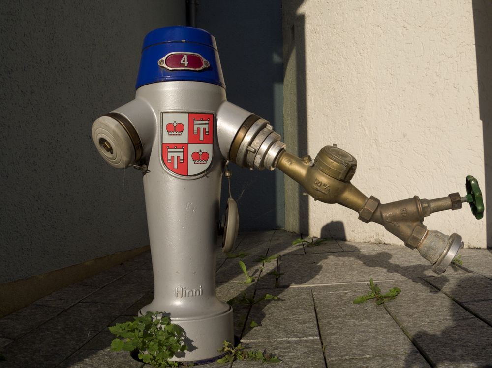 "fürstlicher" Hydrant (Wappen der Gemeinde Vaduz)