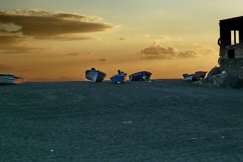 Fuerteventura, Abenddämmerung bei Ajui