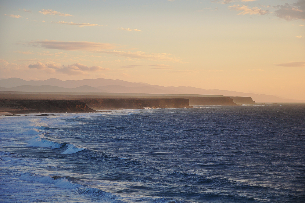 Fuerteventura, Abendstimmung an der Westküste bei El Cotillo