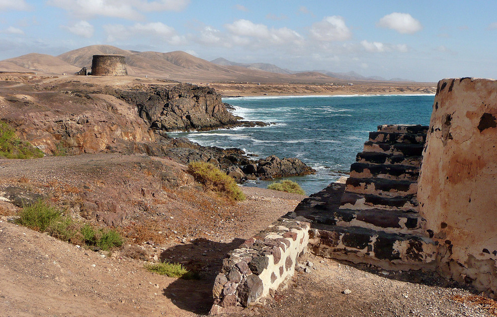 Fuerteventura, Blick von El Cotillo entlang der Westküste