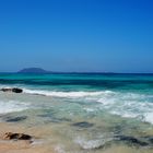 Fuerteventura mit Blick über Isla Lobos und Lanzarote
