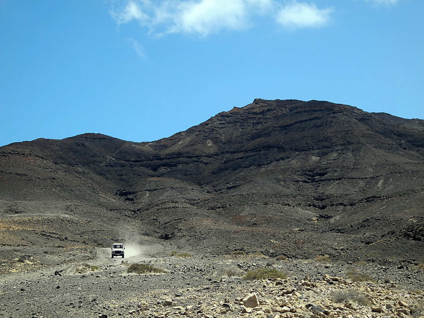 Fuerteventura: Off-road. Auf dem Weg zur Playa de Cofete auf der Westseite der Insel.