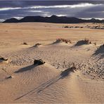 Fuerteventura, Sonnenuntergang über der Dünenlandschaft bei Corralejo