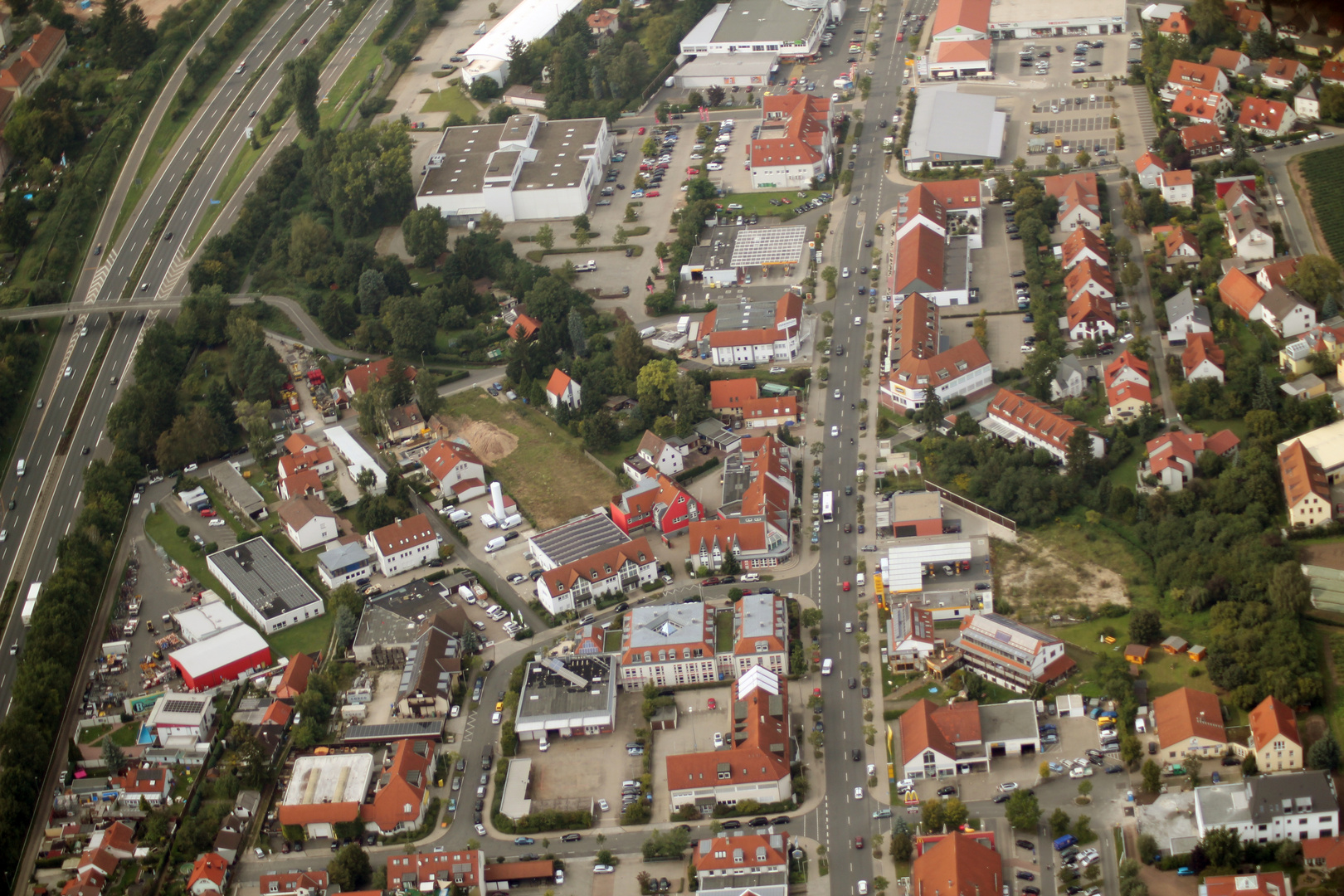 Fürth - Blick in nördlicher Richtung auf die Habs-Vogel-Straße