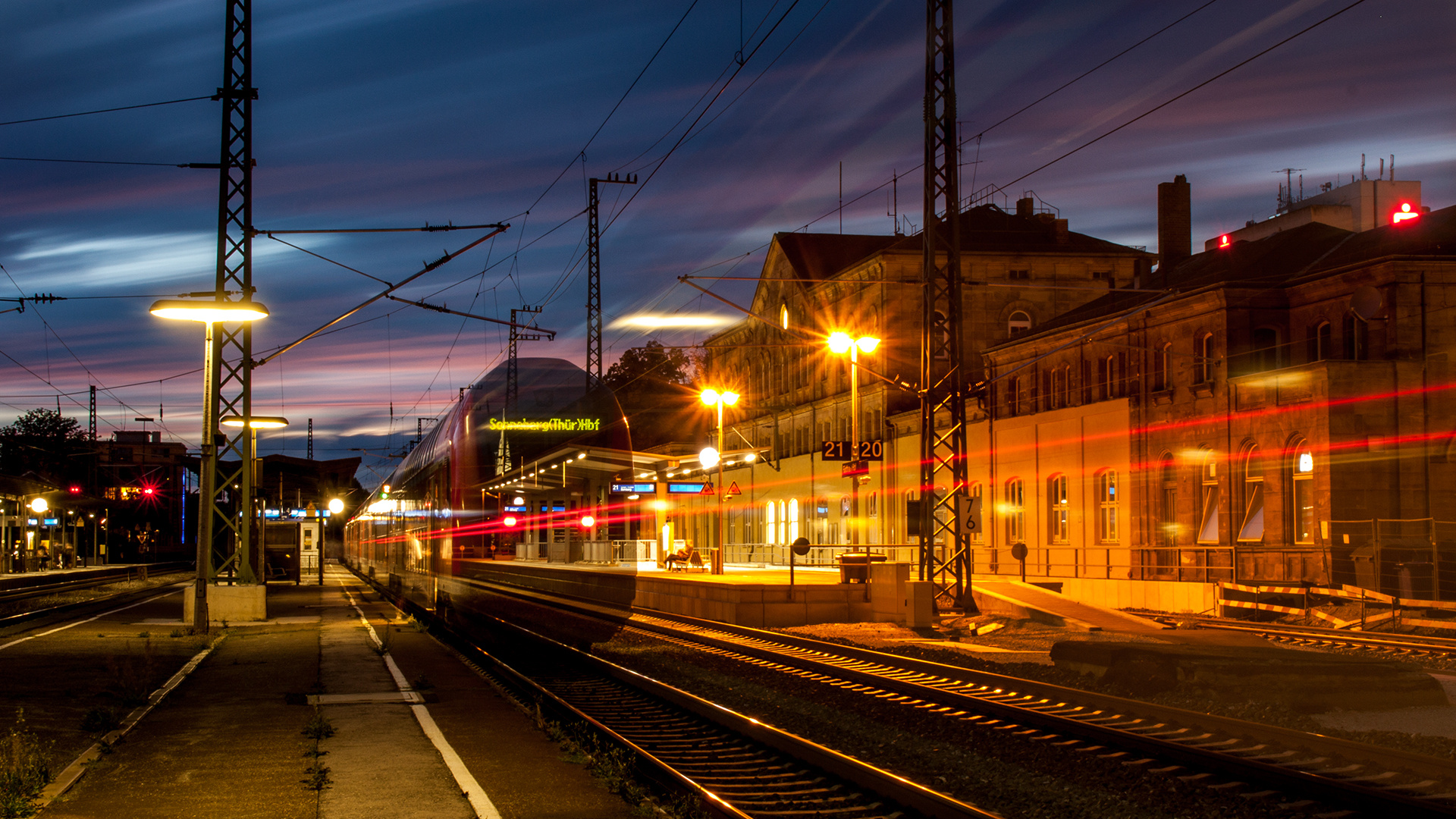 Fürth(Bay) Hbf zur blauen Stunde