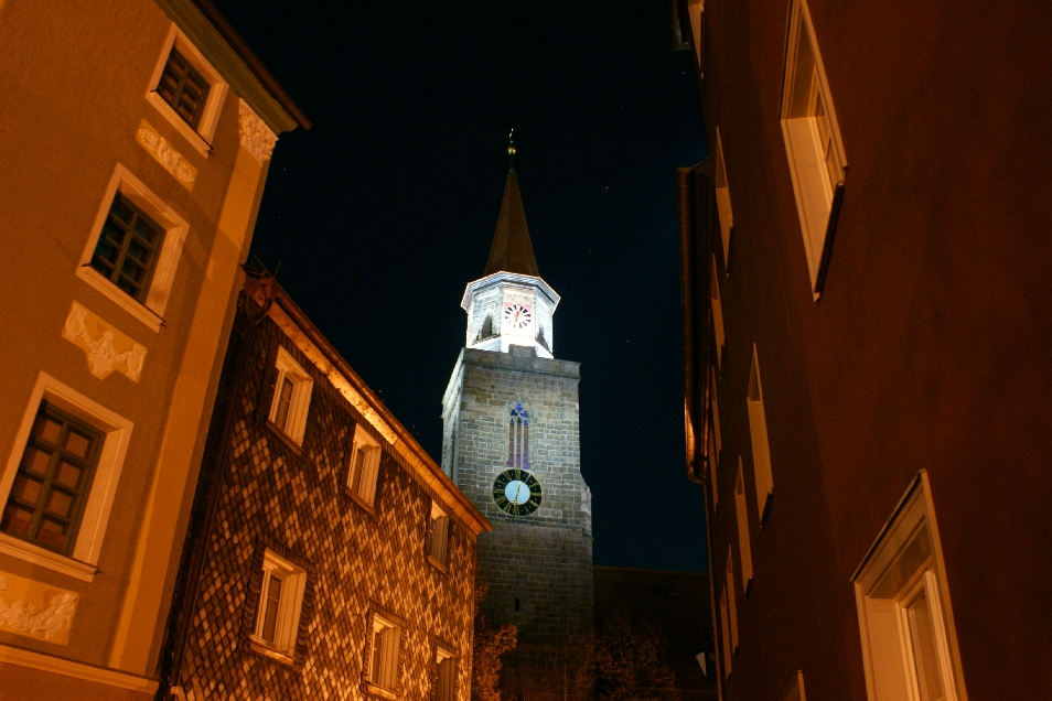 Fürther Michaelskirche von der Gustavstraße aus fotografiert