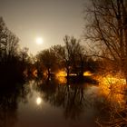 Fuerther Stadtpark bei Vollmond