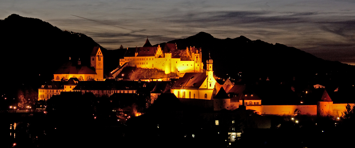 Füssen bei Nacht!