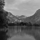 Füssen Forggensee, im Hintergrund Neuschwanstein