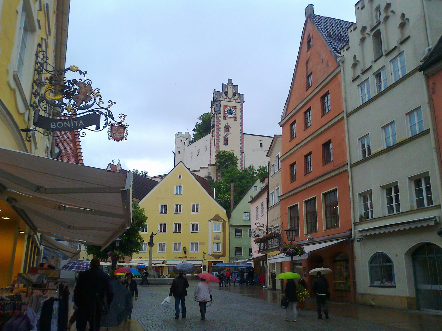 Füssen im Regen