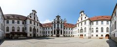 Füssen St Mang Panorama Innenhof