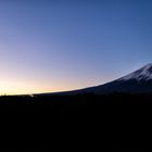 Fuji bei Sonnenuntergang