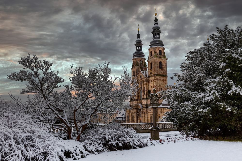 Fulda im Winter Foto & Bild world, wolken, winter Bilder auf