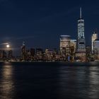 Full Moon, New York Skyline