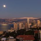 Full moon Over Beirut in Winter