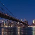 full moon over Manhattan - Brooklyn Bridge