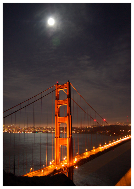 Full Moon over San Francisco