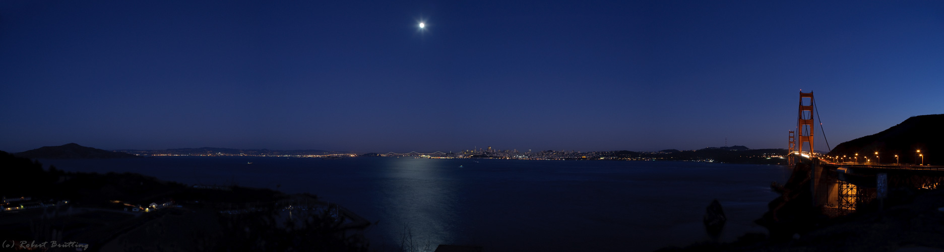 Full Moon over San Francisco Bay