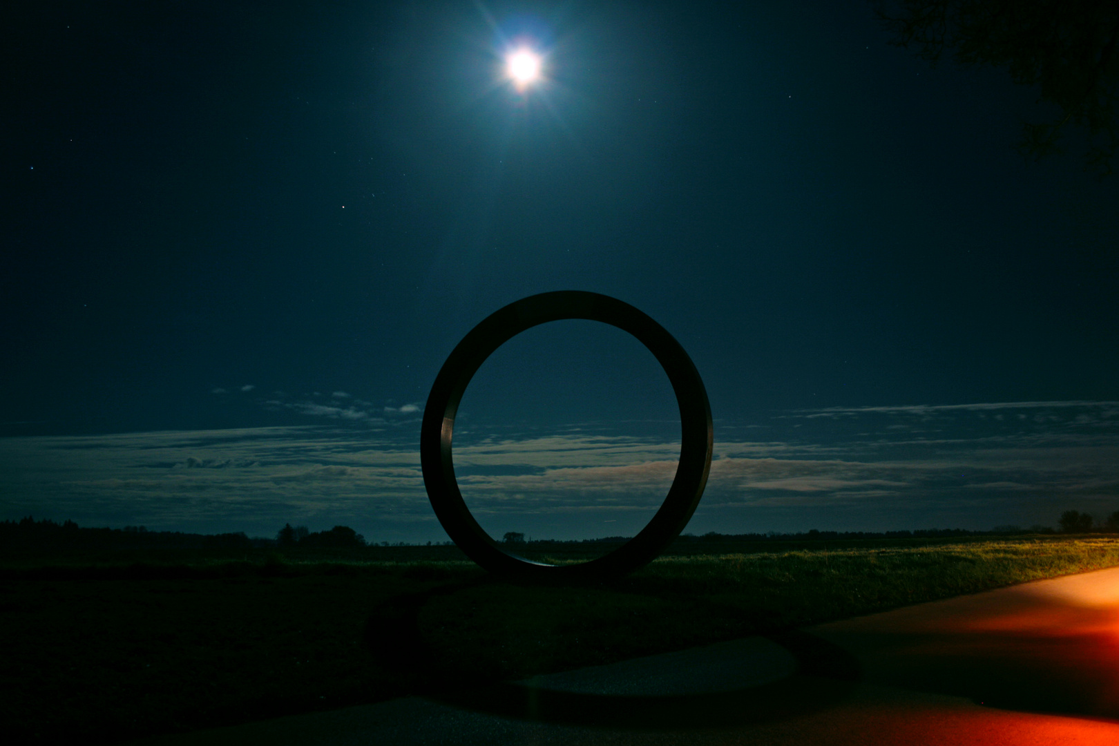 Full moon over the ring