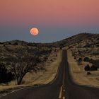 Full moon rise in Texas