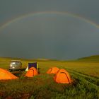 Full rainbow close to our camping place