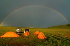 Full rainbow close to our camping place