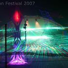 Fullmoon Festival 2007 StripeArt mit Laser