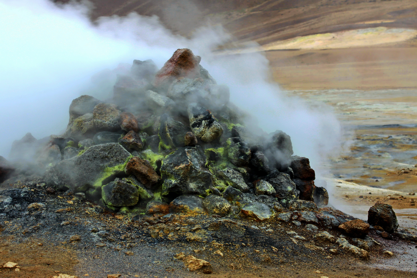 Fumarole Foto & Bild reportage dokumentation, europe, scandinavia