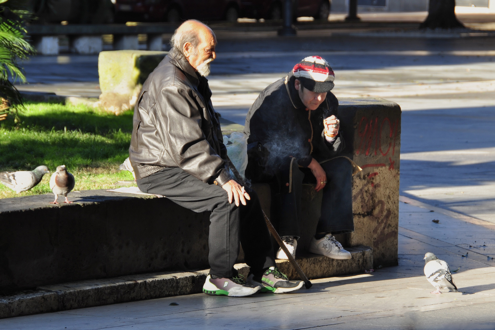 Fumatori in piazza