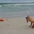 Fun at the beach - model turned photographer