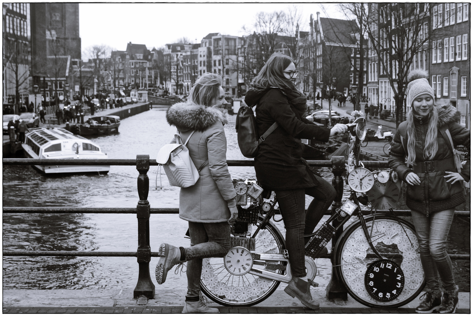 . Fun in Amsterdam .