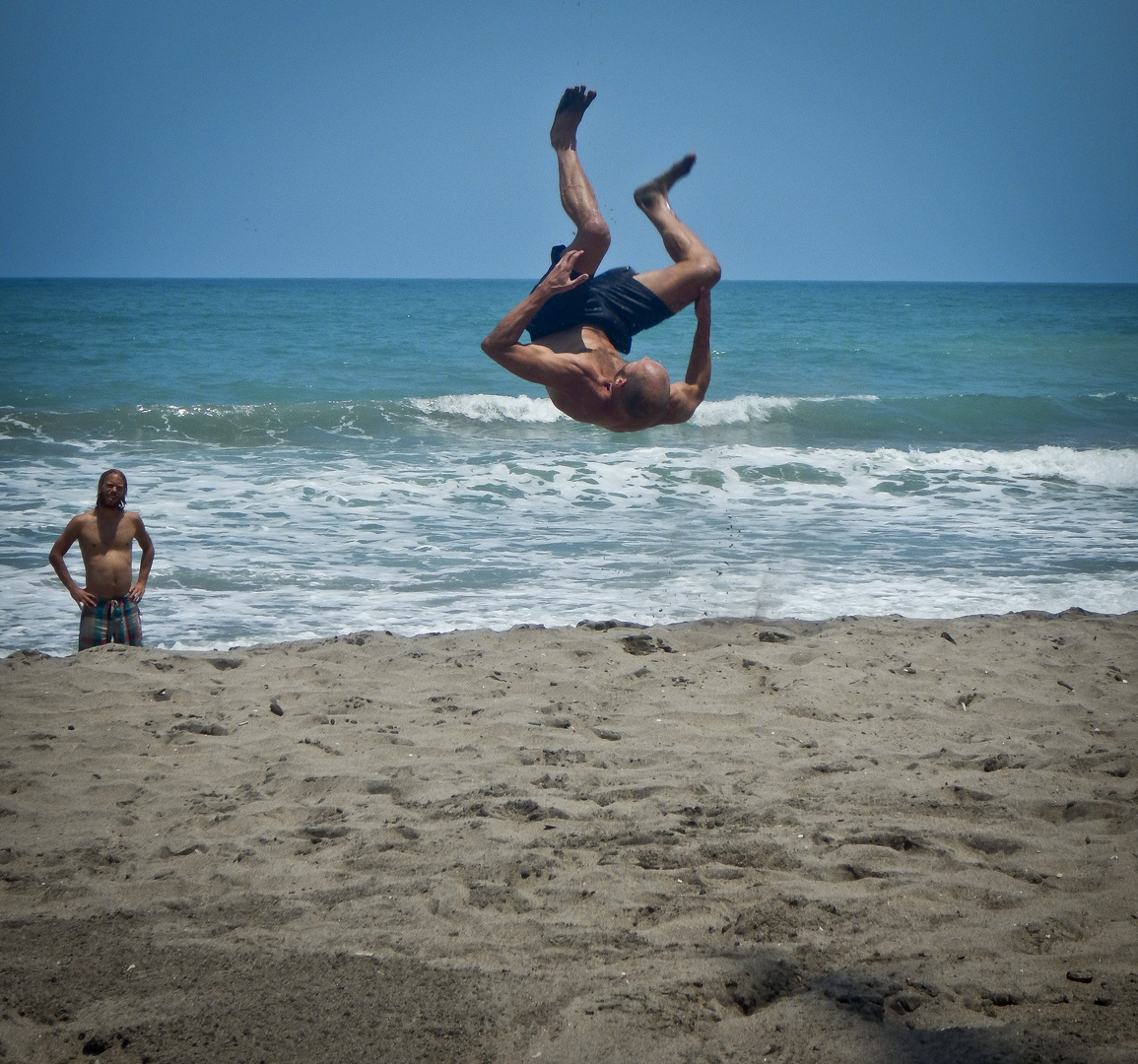 Fun in the Caribbean sun, Beach of Palomino, COL