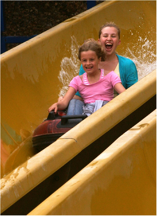 Fun on the Water Slide