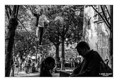 Funambule à Montmartre